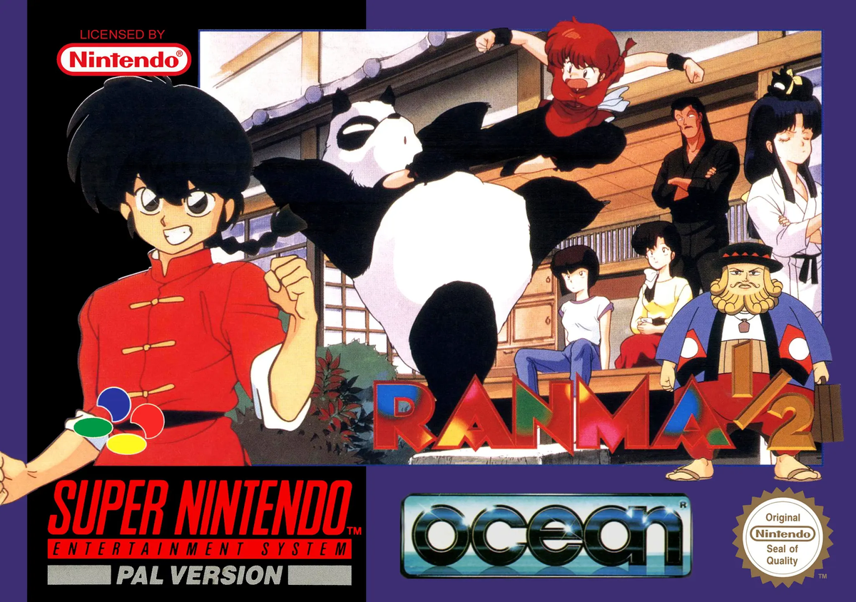 Game | Super Nintendo SNES | Ranma 1/2 Physical Video Games Game Nintendo