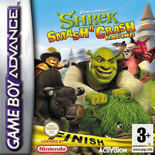 Game | Nintendo Game Boy Advance GBA | Shrek Smash N' Crash Racing