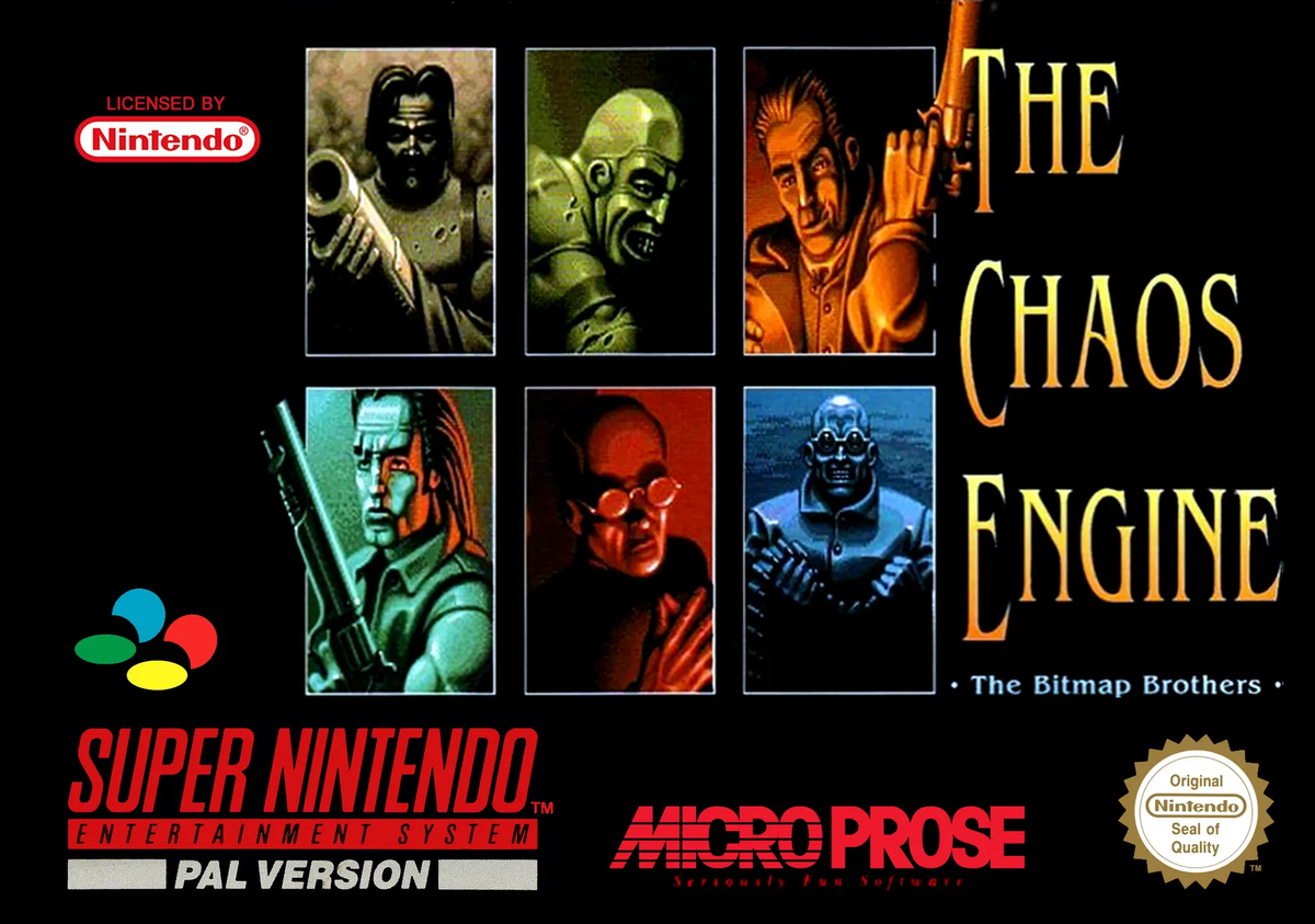 Game | Super Nintendo SNES | The Chaos Engine Physical Video Games Game Nintendo