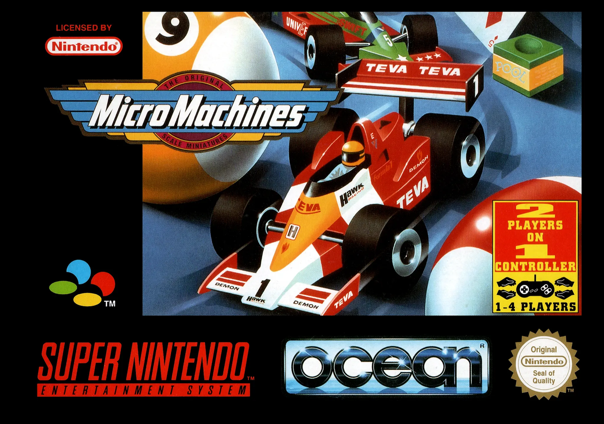 Game | Super Nintendo SNES | Micro Machines Physical Video Games Game Nintendo