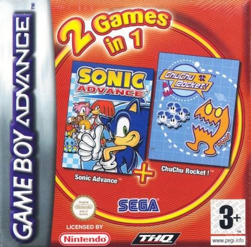 Game | Nintendo Game Boy Advance GBA | Sonic Advance & ChuChu Rocket