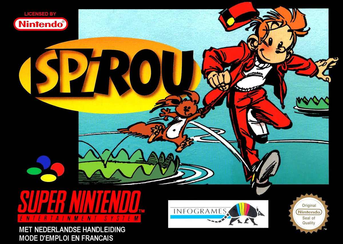 Game | Super Nintendo SNES | Spirou Physical Video Games Game Nintendo