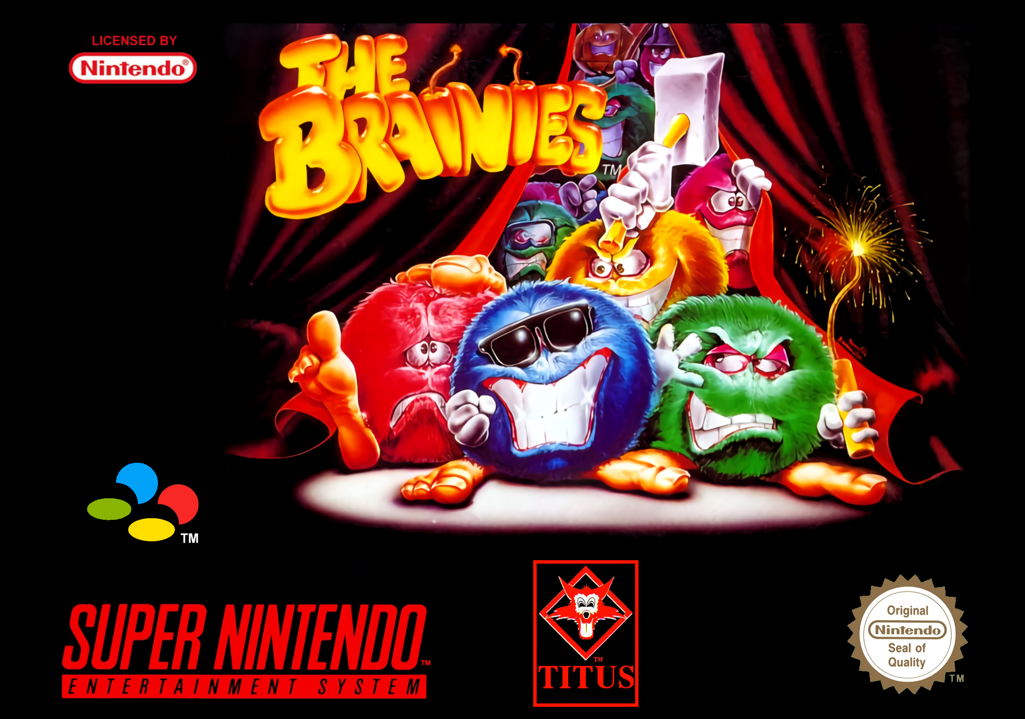 Game | Super Nintendo SNES | The Brainies