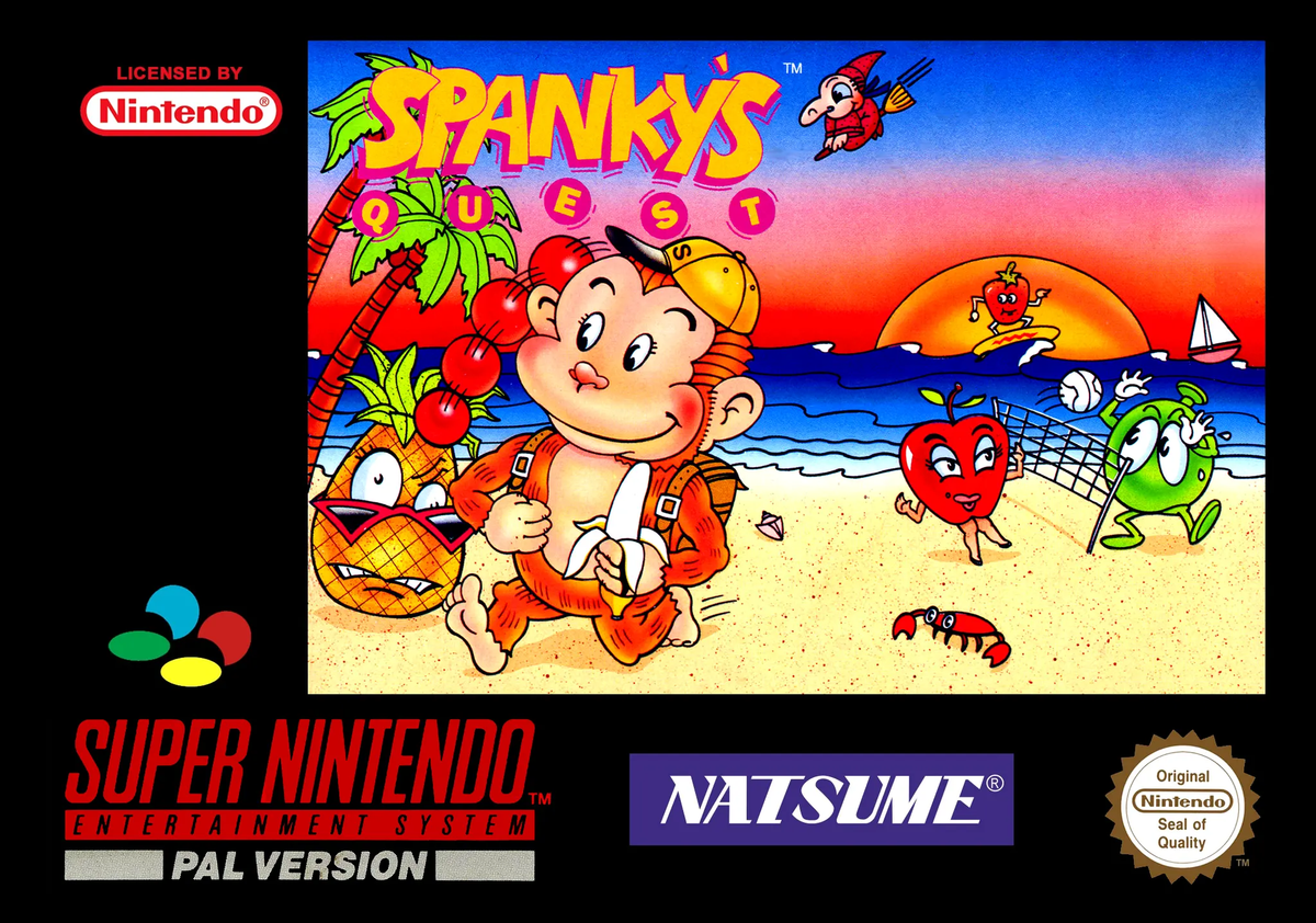 Game | Super Nintendo SNES | Spanky's Quest Physical Video Games Game Nintendo