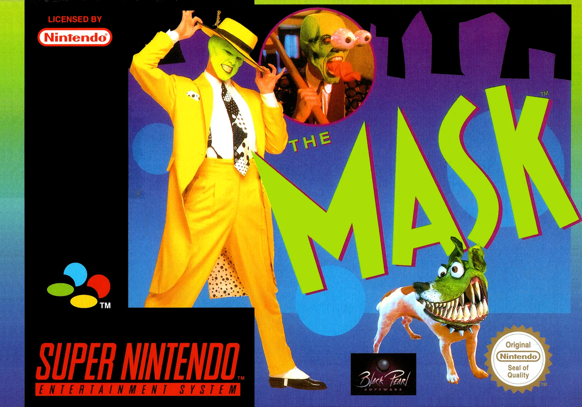 Game | Super Nintendo SNES | The Mask Physical Video Games Game Nintendo