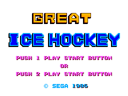 Game | Sega Master System | Great Ice Hockey