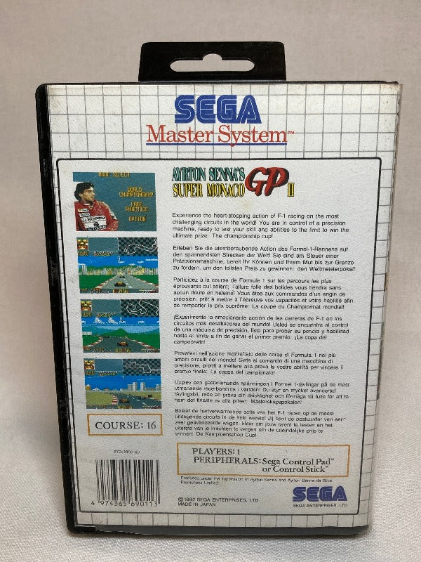 Game | Sega Master System | Super Monaco GP II