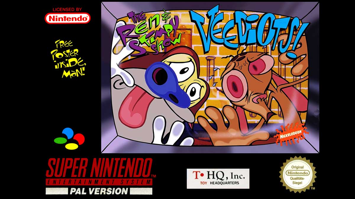 Game | Super Nintendo SNES | The Ren And Stimpy Show Veediots