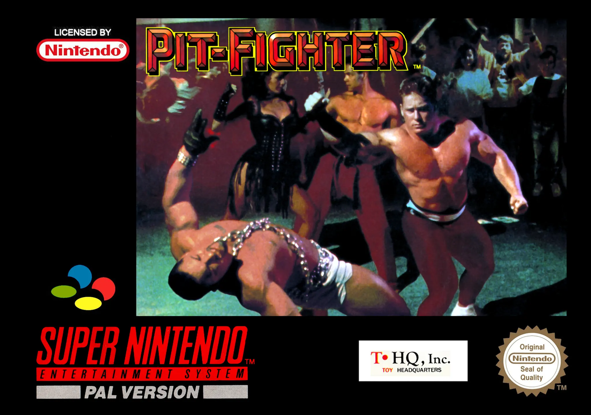Game | Super Nintendo SNES | Pit-Fighter Physical Video Games Game Nintendo