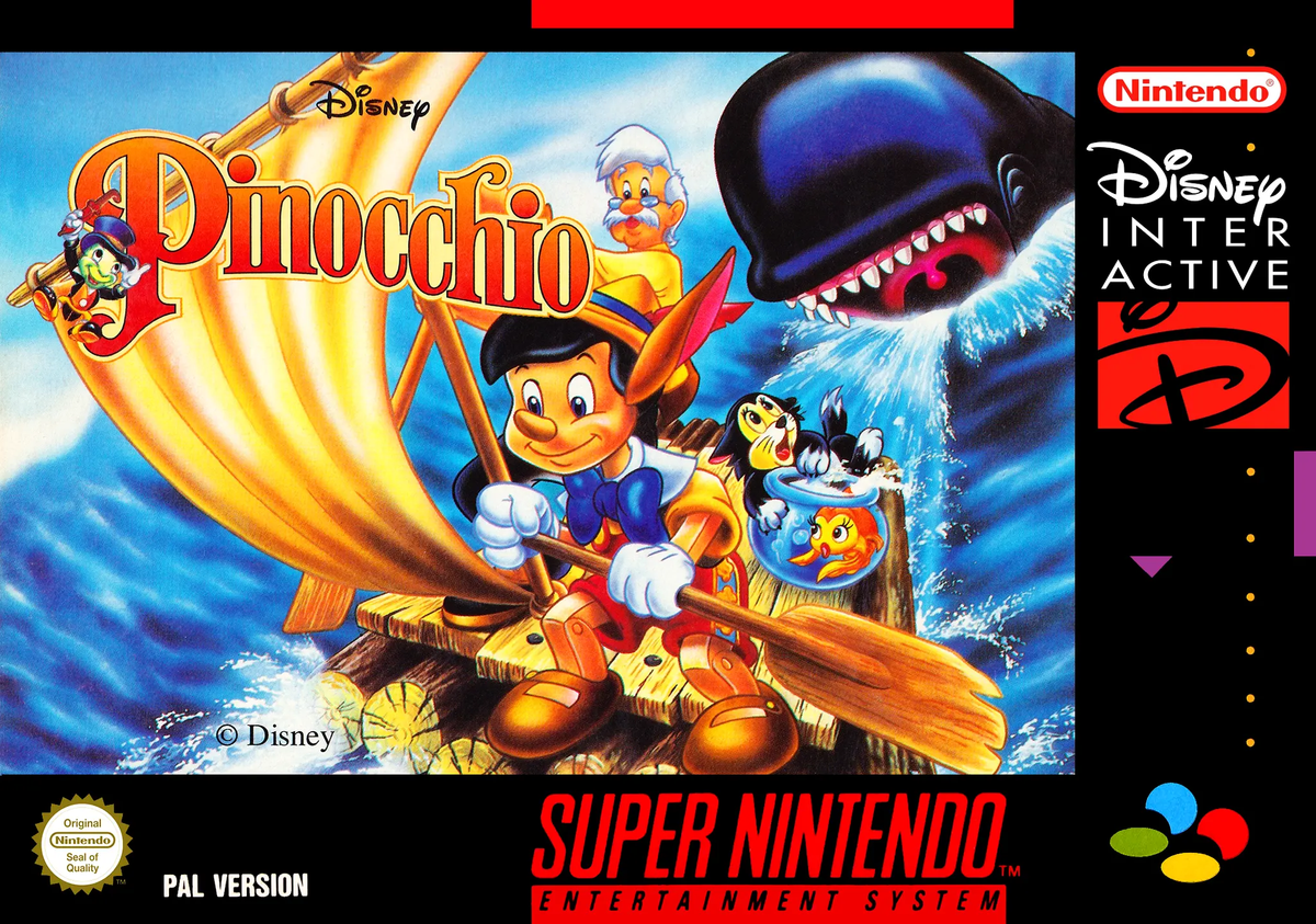 Game | Super Nintendo SNES | Pinocchio Physical Video Games Game Nintendo