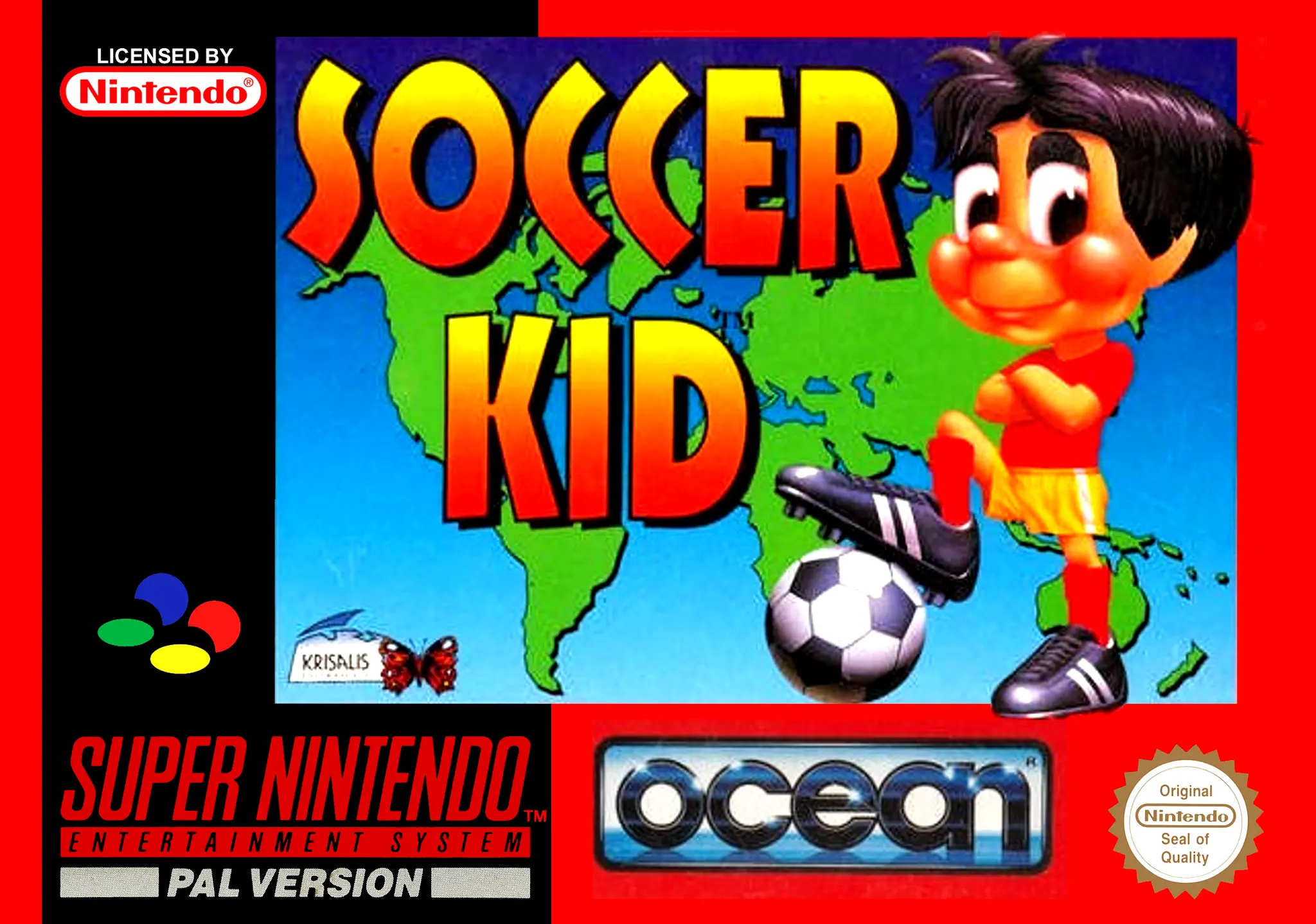 Game | Super Nintendo SNES | Soccer Kid Physical Video Games Game Nintendo