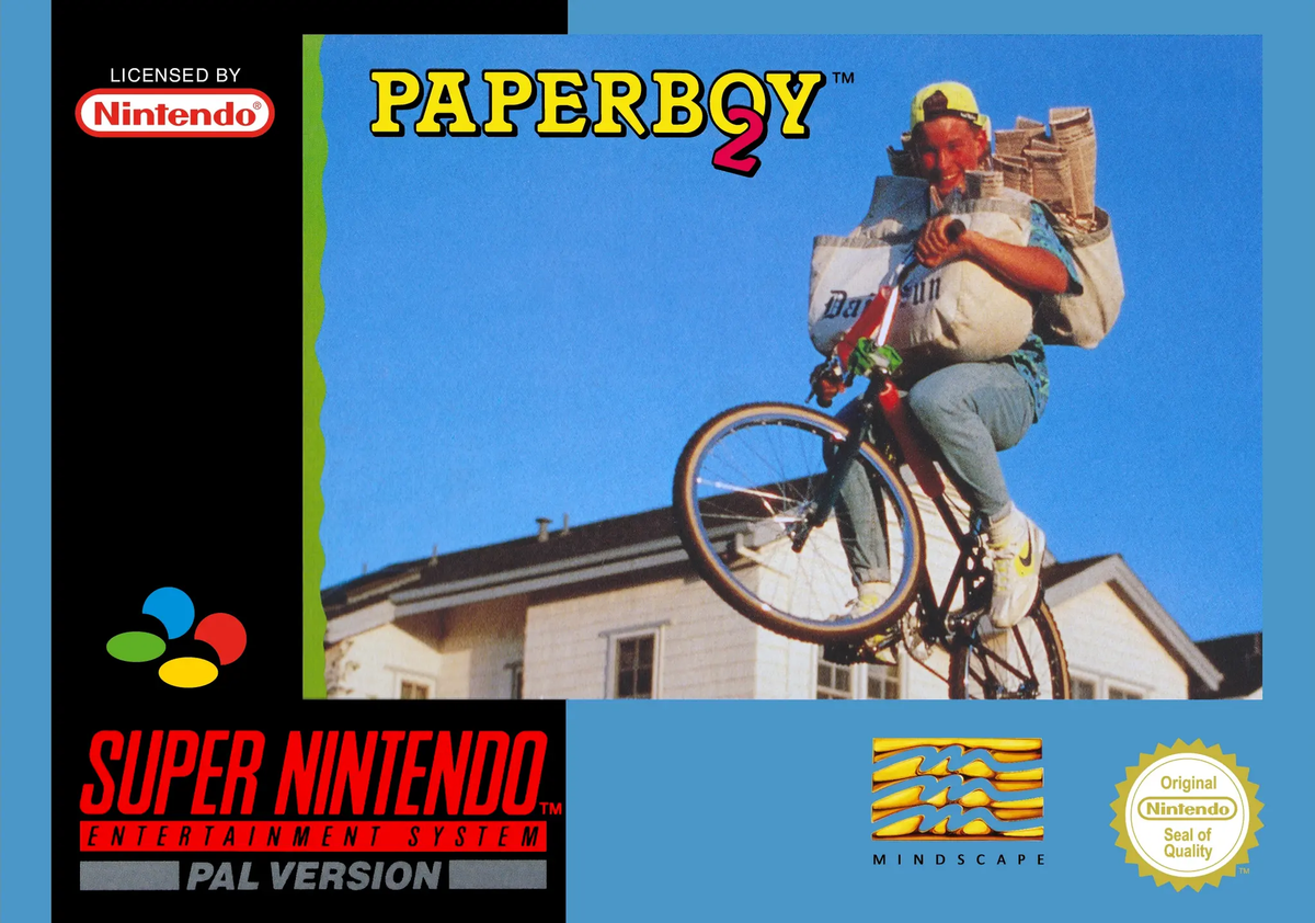 Game | Super Nintendo SNES | Paperboy 2 Physical Video Games Game Nintendo