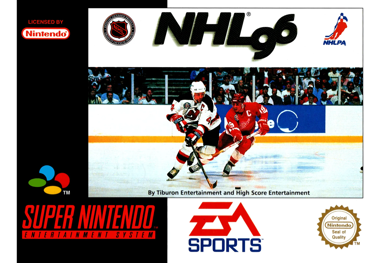 Game | Super Nintendo SNES | NHL 96 Physical Video Games Game Nintendo