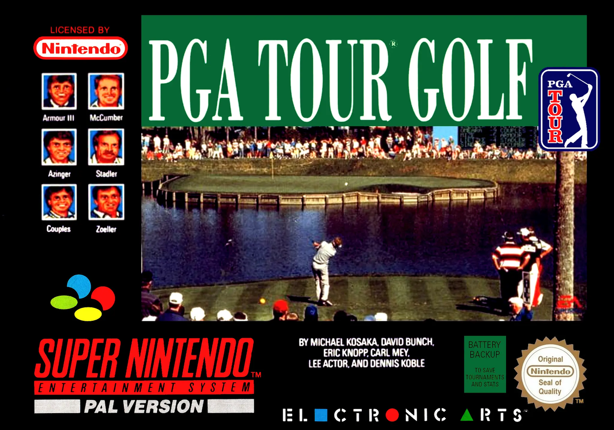 Game | Super Nintendo SNES | PGA Tour Golf Physical Video Games Game Nintendo