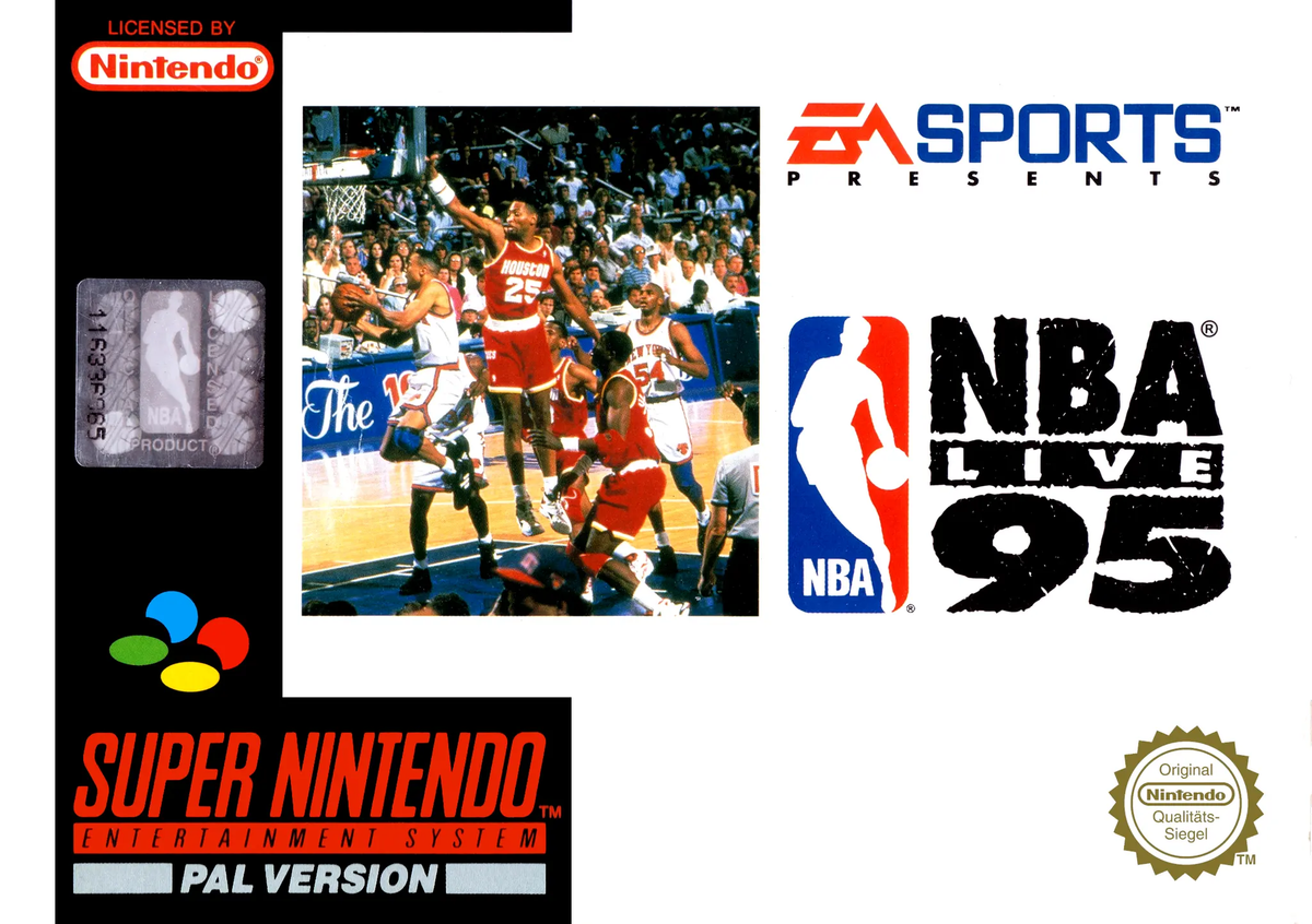 Game | Super Nintendo SNES | NBA Live 95 Physical Video Games Game Nintendo