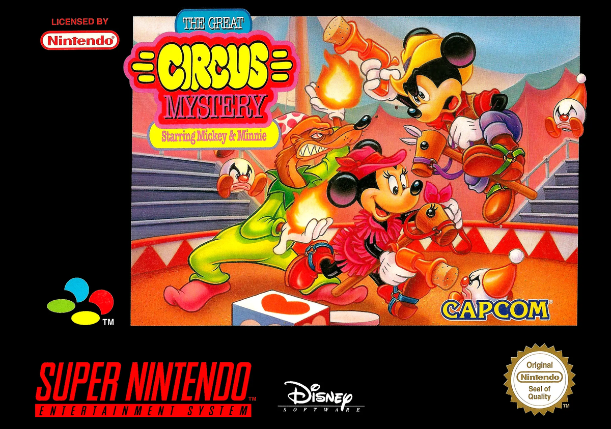 Game | Super Nintendo SNES | The Great Circus Mystery Physical Video Games Game Nintendo