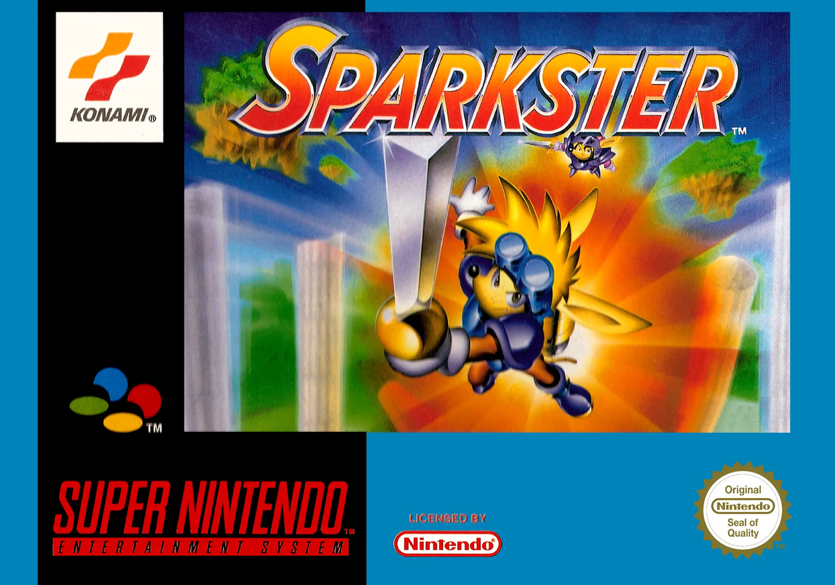 Game | Super Nintendo SNES | Sparkster Physical Video Games Game Nintendo