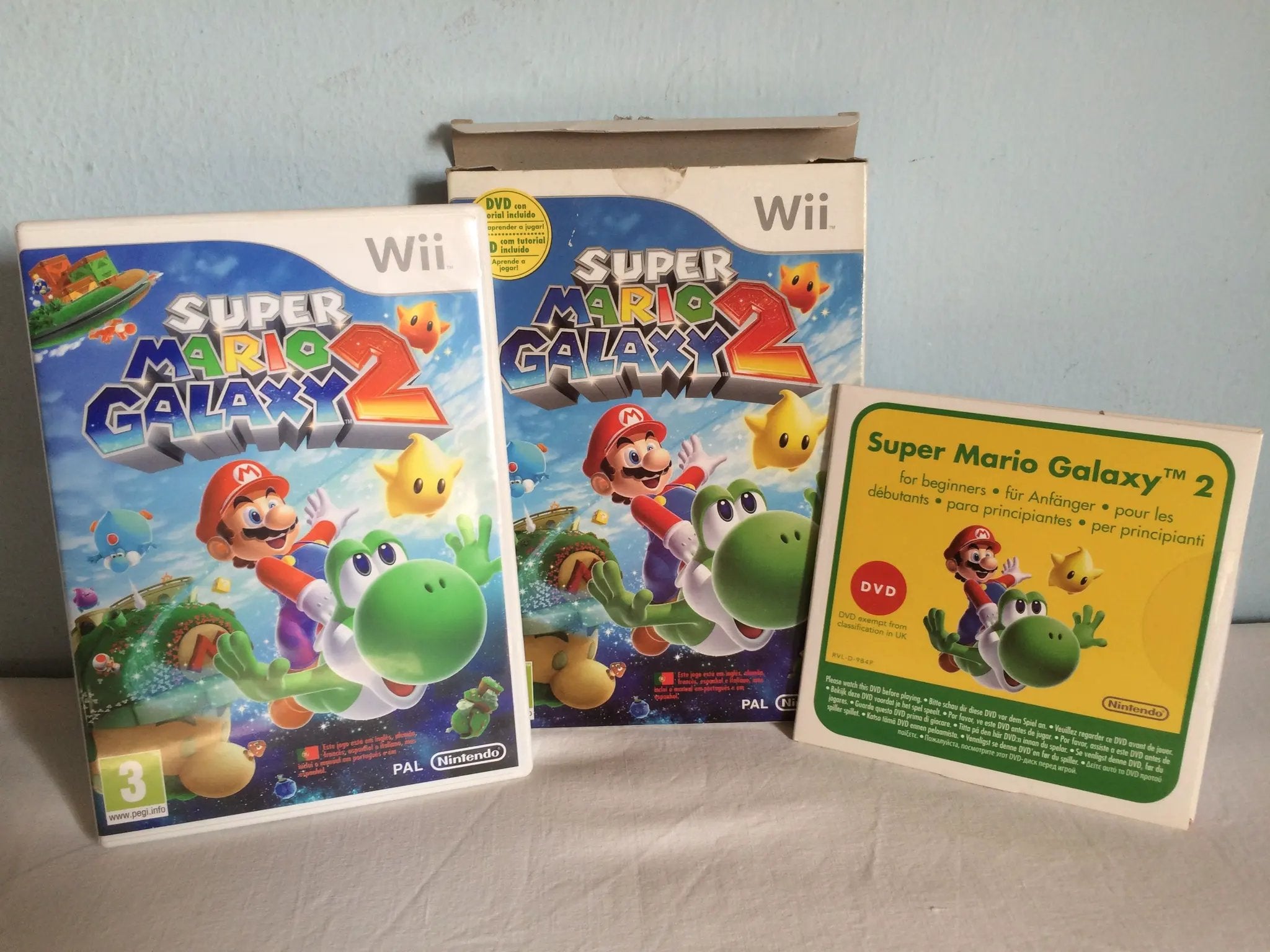 Game | Nintendo Wii | Super Mario Galaxy 2 (DVD Bundle] Physical Video Games Game Nintendo