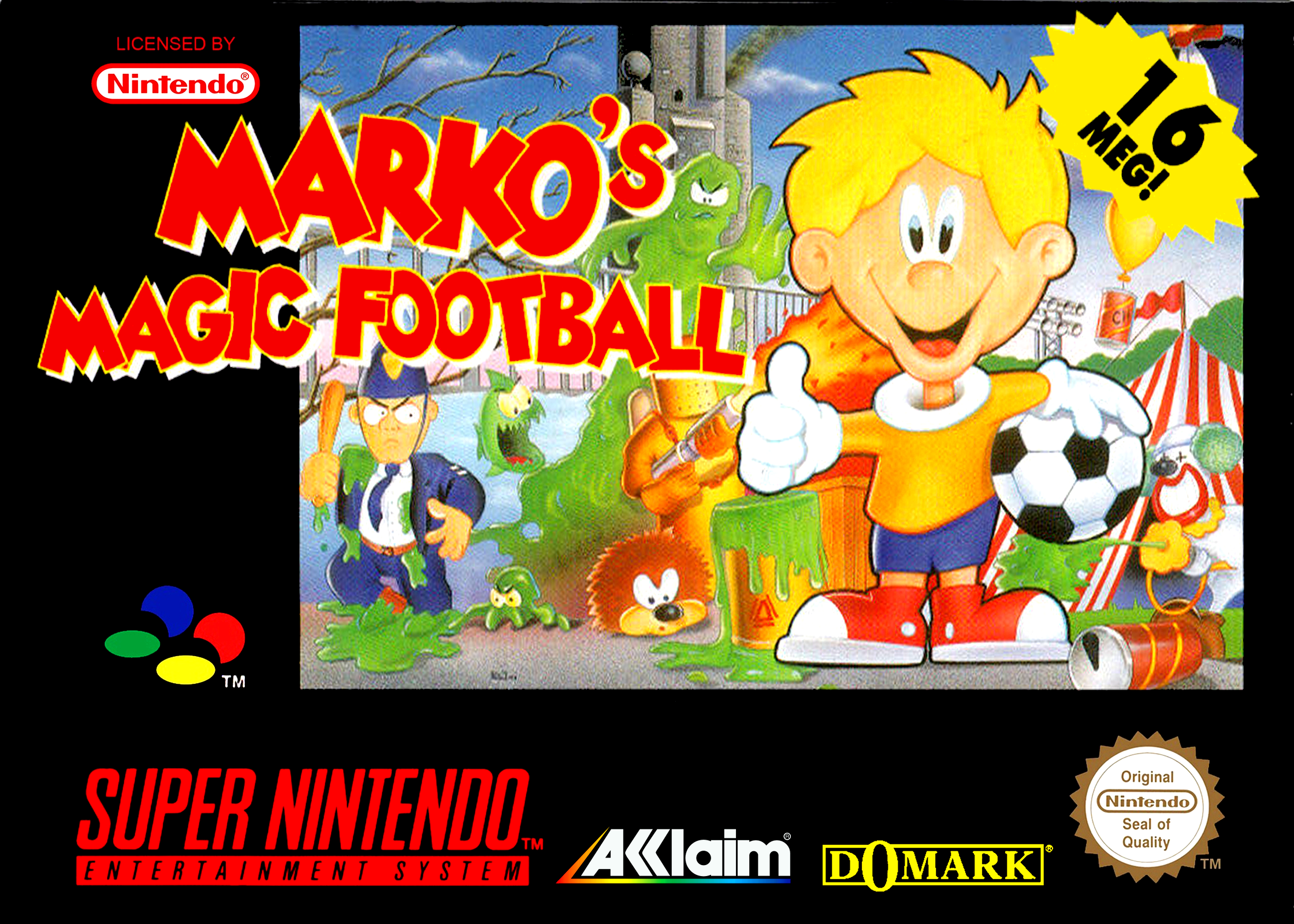 Game | Super Nintendo SNES | Marko's Magic Football