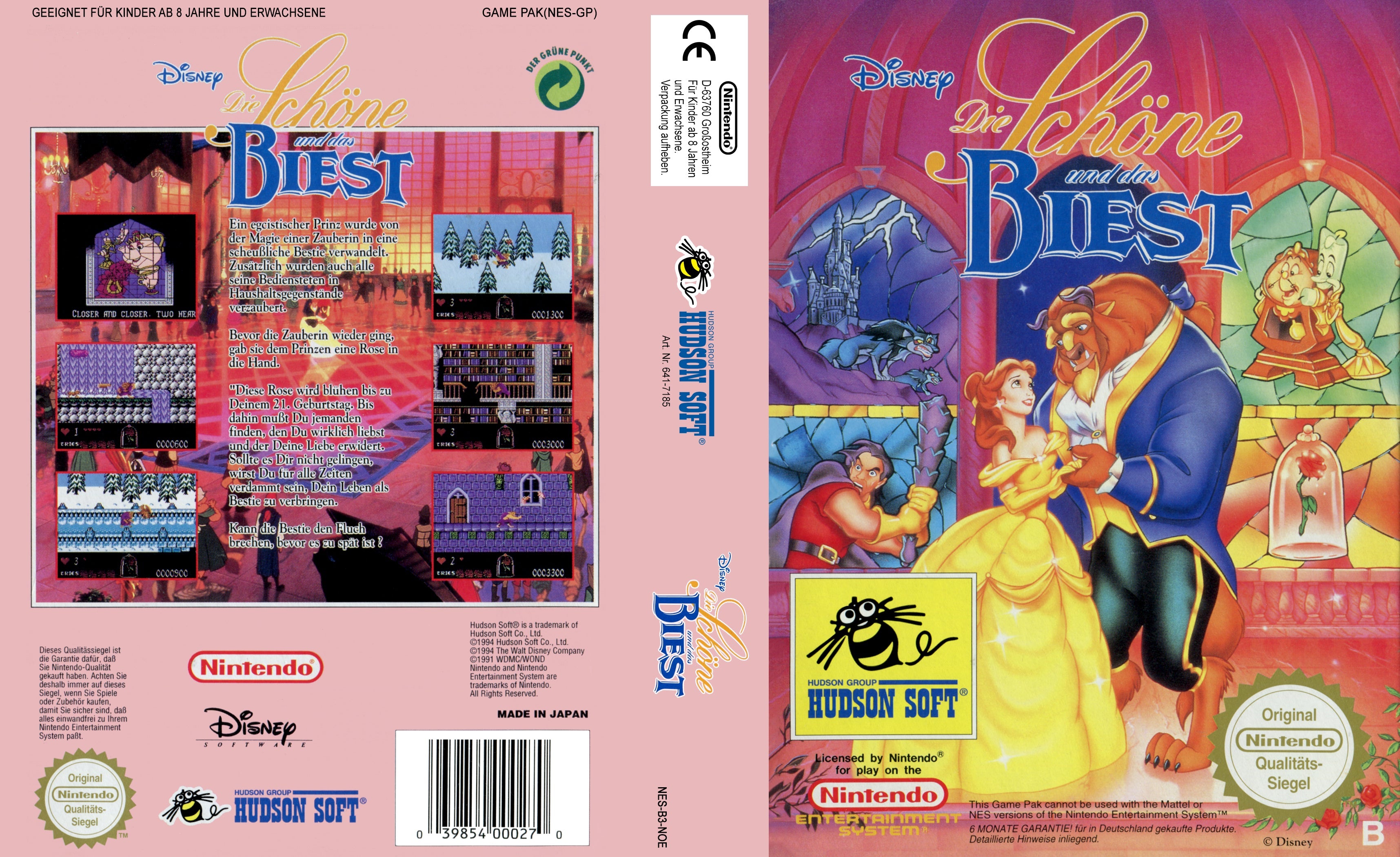 Game | Nintendo NES | Beauty And The Beast