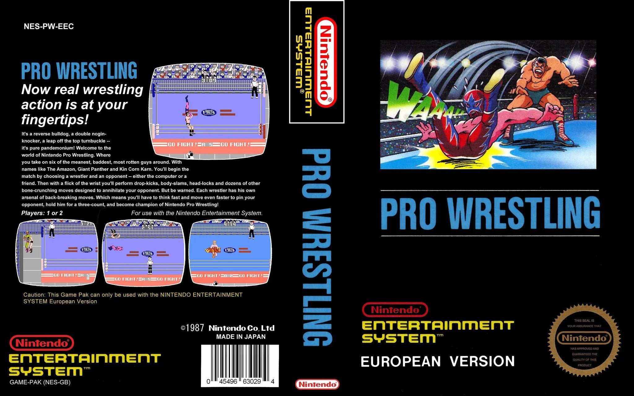 Game | Nintendo NES | Pro Wrestling Physical Video Games Game Nintendo