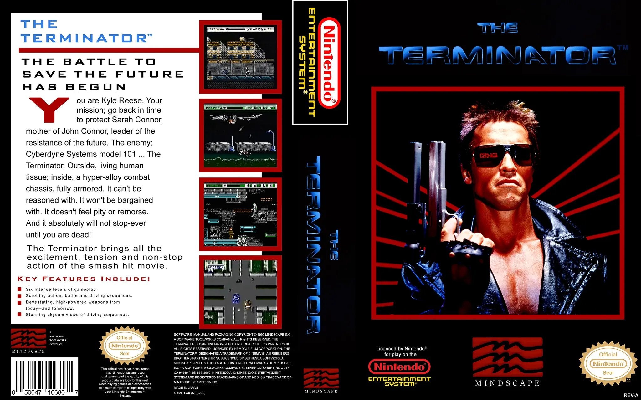 Game | Nintendo NES | Terminator Physical Video Games Game Nintendo