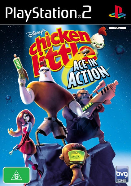 Game Sony PlayStation PS2 Disney's Chicken Little Ace In Action